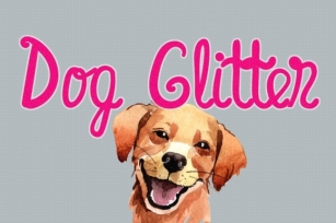 Dog Glitter Font Download