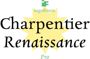 Charpentier Renaissance Pro Font Download