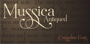 Mussica Antiqued Font Download