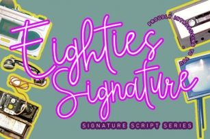 Eighties Signature Font Download