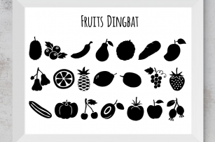 Fruits Dingbat Font Download