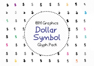 BM Graphics - Dollar Symbols Font Download