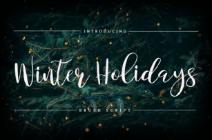 Winter Holidays Font Download