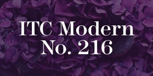 ITC Modern No. 216 Font Download