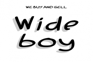 Wide Boy Font Download