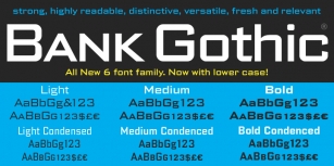 Bank Gothic Font Download