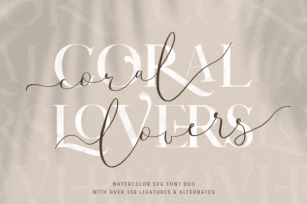 Coral Lovers Duo Font Download