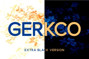 Gerkco Extra Black Font Download