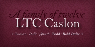 LTC Caslon Font Download