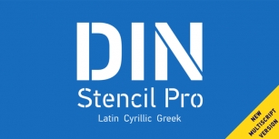 PF DIN Stencil Pro Font Download