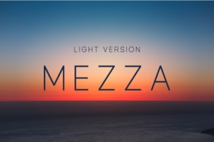 Mezza Light Font Download