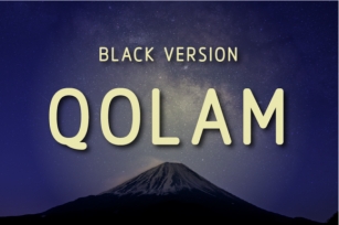 Qolam Black Font Download