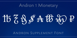 Andron 1 Monetary Font Download