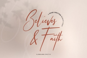 Believes and Faith Font Download