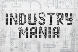 IndustryMania - Steampunk Font Font Download