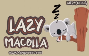 Lazy Macolla Font Download