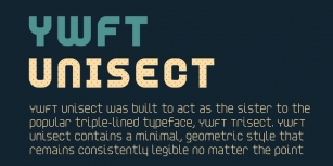 YWFT Unisect Font Download