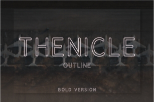 Thenicle Outline Bold Font Download