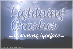 Lightning Crashes Font Download