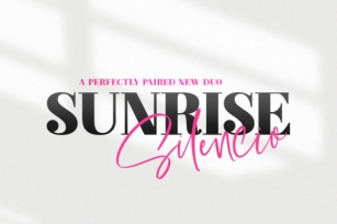 Sunrise Silencio Duo Font Download