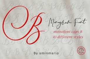 Monogram B | Monofont Caps B Font Download