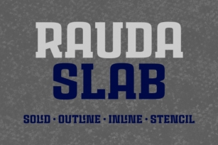 Rauda Slab Family Font Download