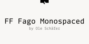 FF Fago Monospaced Font Download