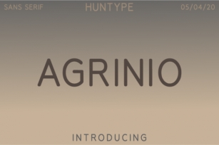 Agrinio Font Download