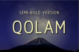 Qolam Semi-Bold Font Download