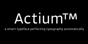 Actium Font Download