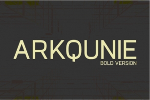 Arkqunie Bold Font Download