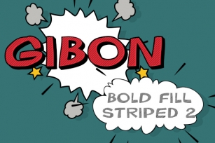 Gibon Bold Fill Striped 2 Font Download