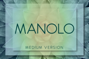 Manolo Medium Font Download