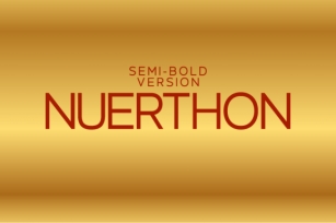 Nuerthon Semi-Bold Font Download