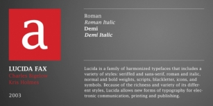 Lucida Fax Font Download