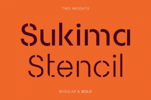 Sukima Stencil Font Download