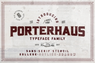 Porterhaus Family Font Download