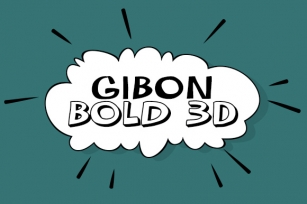 Gibon Bold 3D Font Download