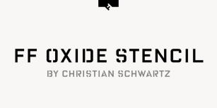 FF Oxide Stencil Font Download