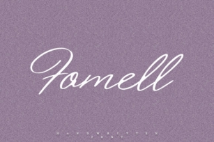 Fomell Font Download