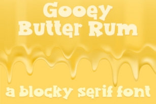 Gooey Butter Rum Font Download