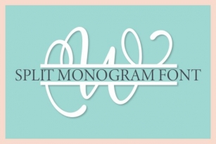 Split Monogram Font Download