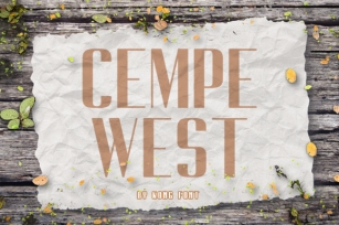 Cempe West Font Download