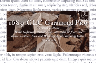 1689 GLC Garamond Pro Font Download
