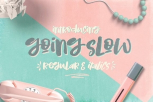 Going Slow Font Download