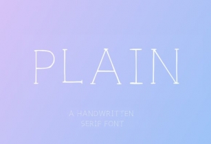 Plain Capital Font Download