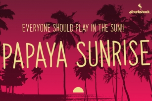 Papaya Sunrise Font Download