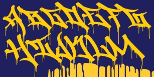 Graffiti Drips Font Download