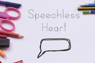 Speechless Heart Font Download