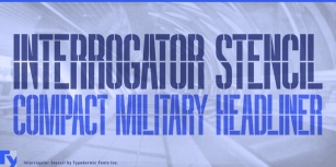 Interrogator Stencil Font Download